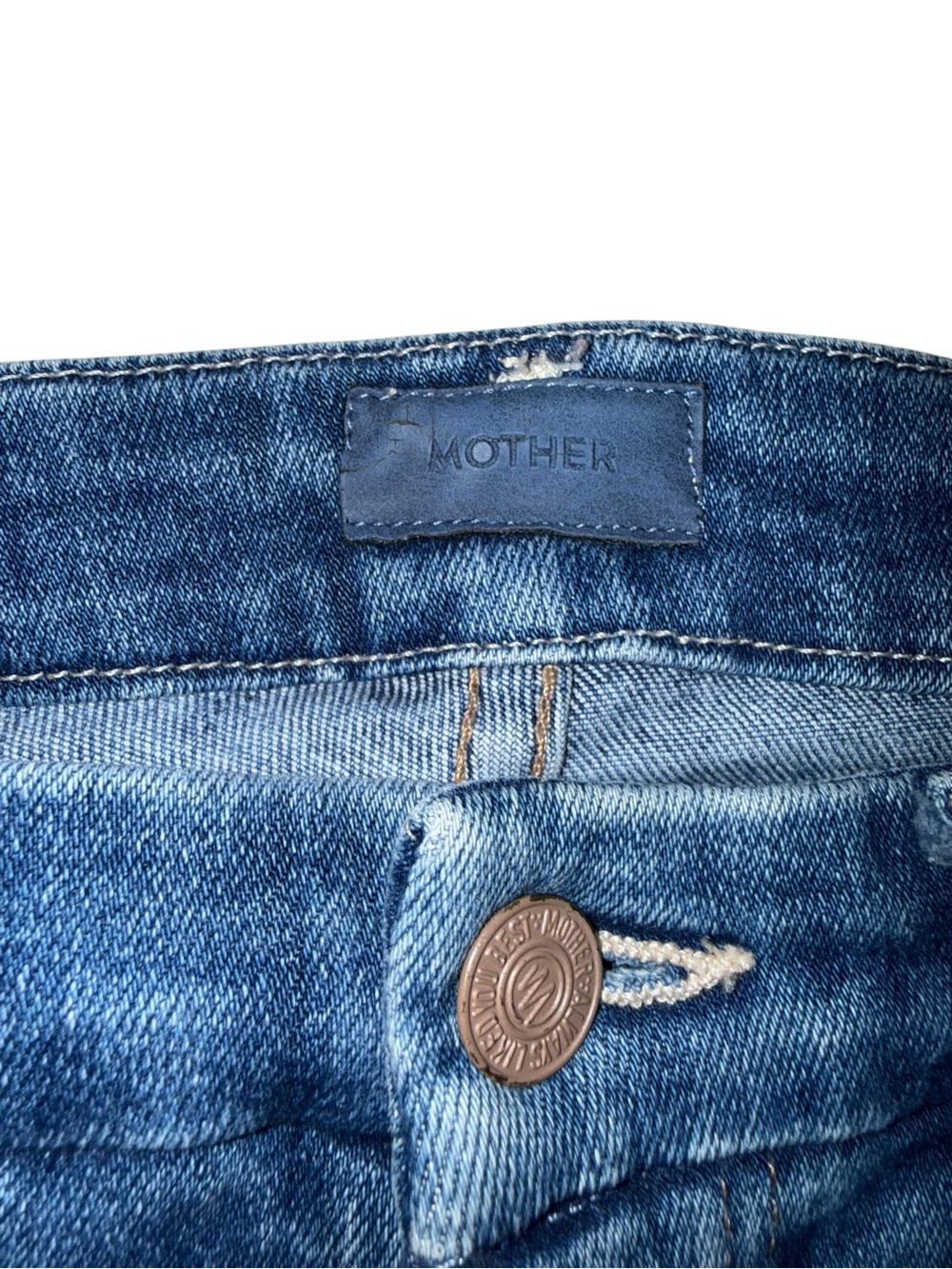 MOTHER Denim The High Waisted Double Looker Hover Jeans – First Mate – Size 26 - Picture 5 of 8